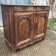Antique Louis XV style solid oak sideboard with 2 drawers and 2 doors