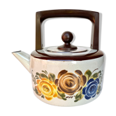 Bouilloire vintage en tôle émaillée Asta