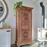 Oak solid bonnetière / wardrobe / dresser from 1940