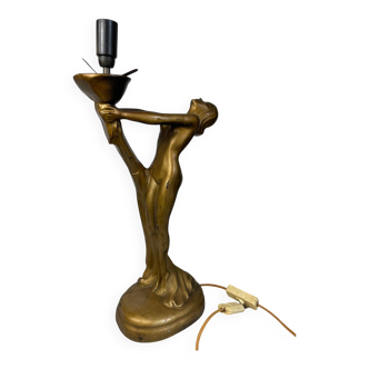 Draped woman table lamp 1980
