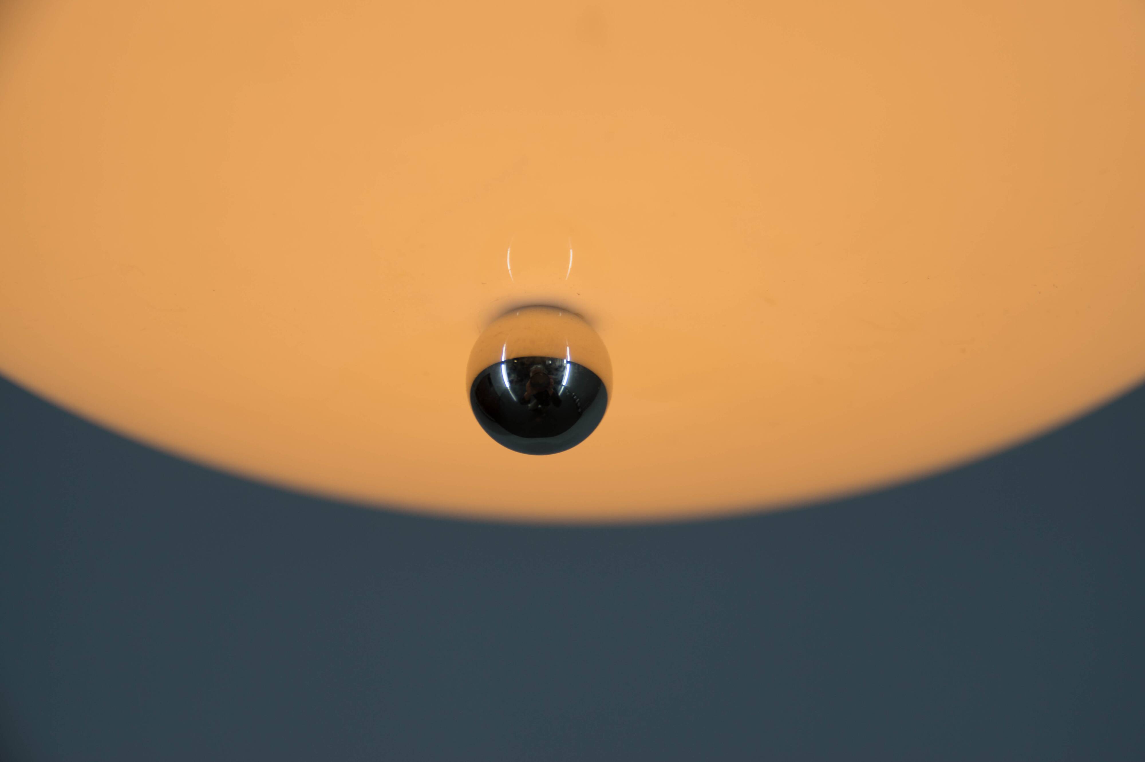 Mid Century Adjustable Pendant Meblo, Harvey Guzzini, Italy, 1970s