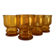 Pernod amber glasses