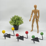 Hooks coat rack balls vintage