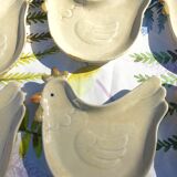 Assiettes poules
