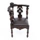 Antique corner armchair, Western Europe, circa 1900.