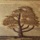 Tapisserie ancienne années 70, " don freedman " deco vintage bohème chic, arbre
