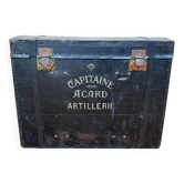 Military travel trunk – 19th century – Captain Acard Artillery – C