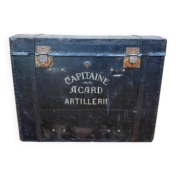 Military travel trunk – 19th century – Captain Acard Artillery – C
