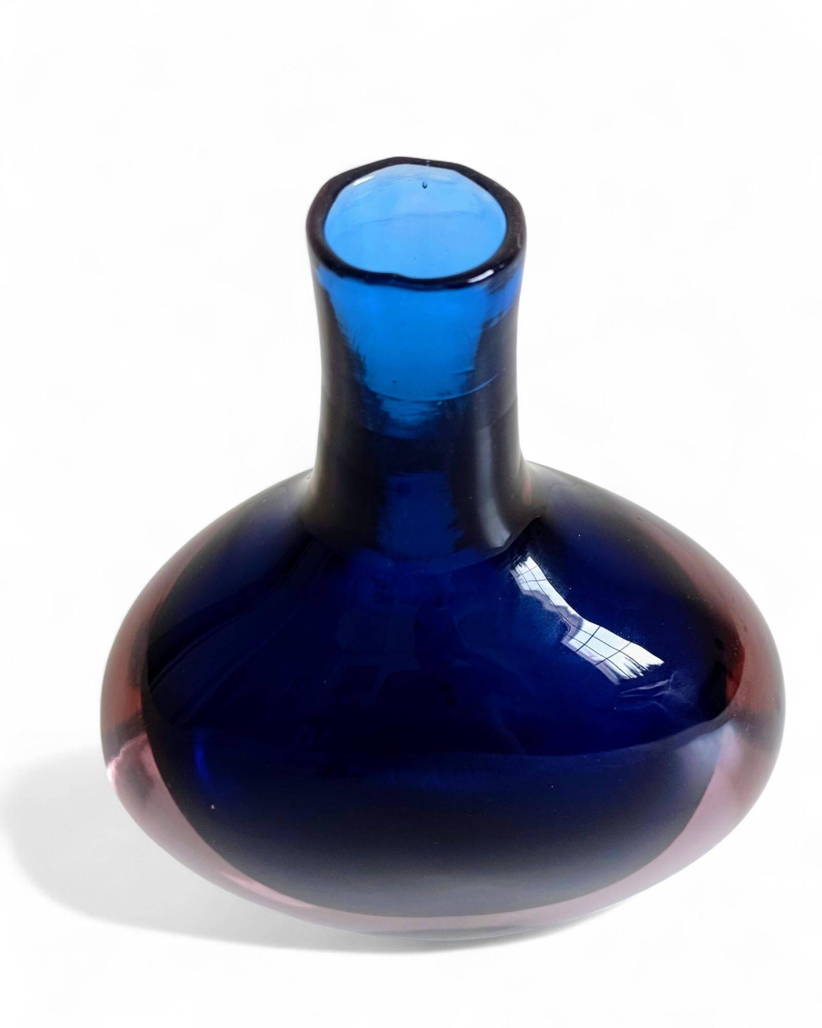 Murano Glass Large Bottle by Flavio Poli for Seguso Vetri D´Arte, Italy, 1960s