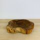 Brutalist olive wood pocket emptier, solid wood