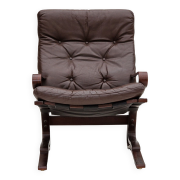 1970s, Norwegian design, Lounge chair model "Kengu" by Erde and Nordahl Solheim for Rybo Rykken