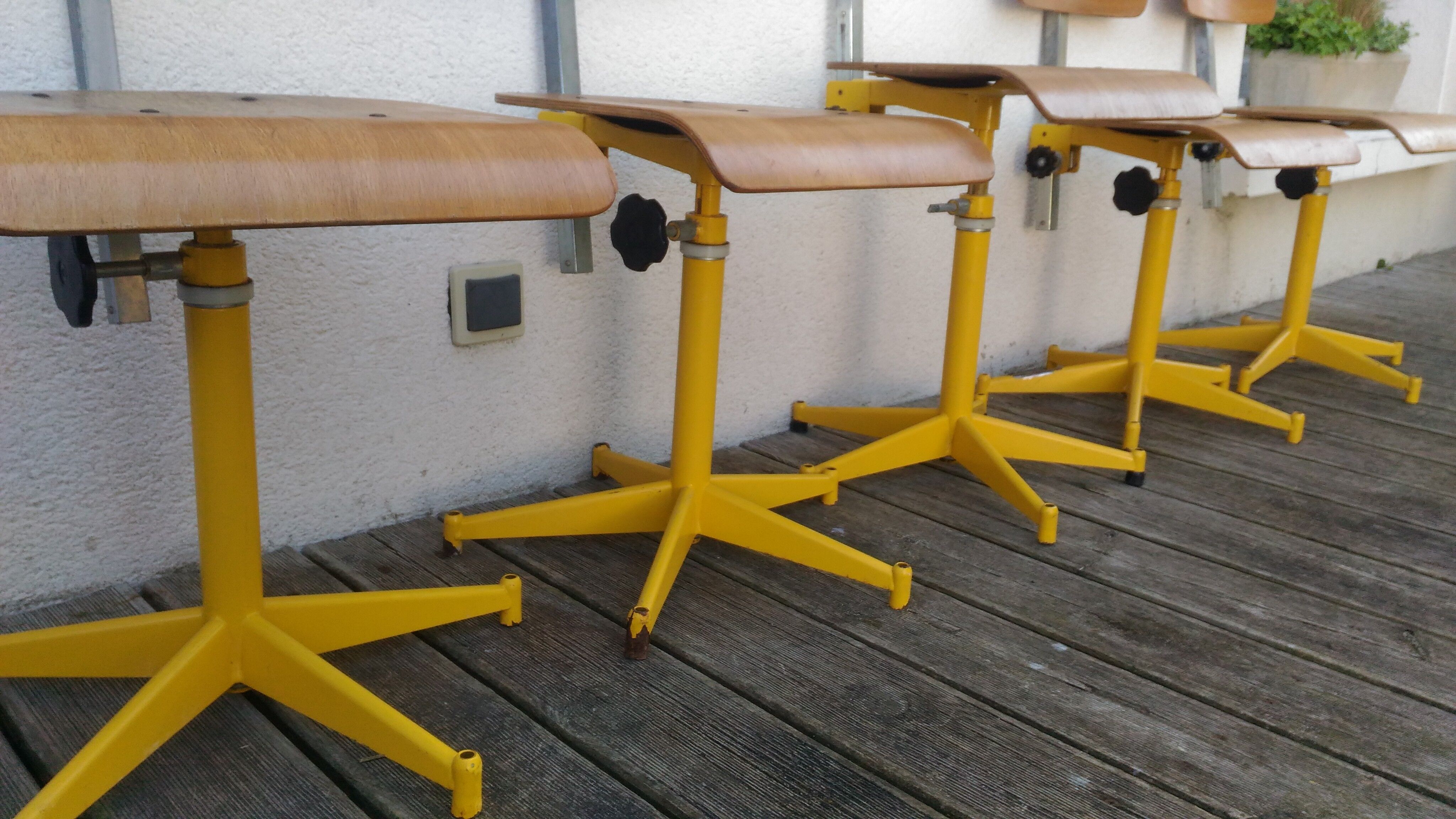 Five chairs of architect