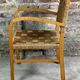 Dutch armchair rope and wood Vroom & Dreesman vintage 1960