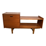 Mid century retro vintage teak telephone Bench Seat 1960
