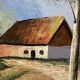 Landscape at the mill painting