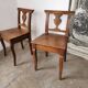 Paire de chaises en chêne brut