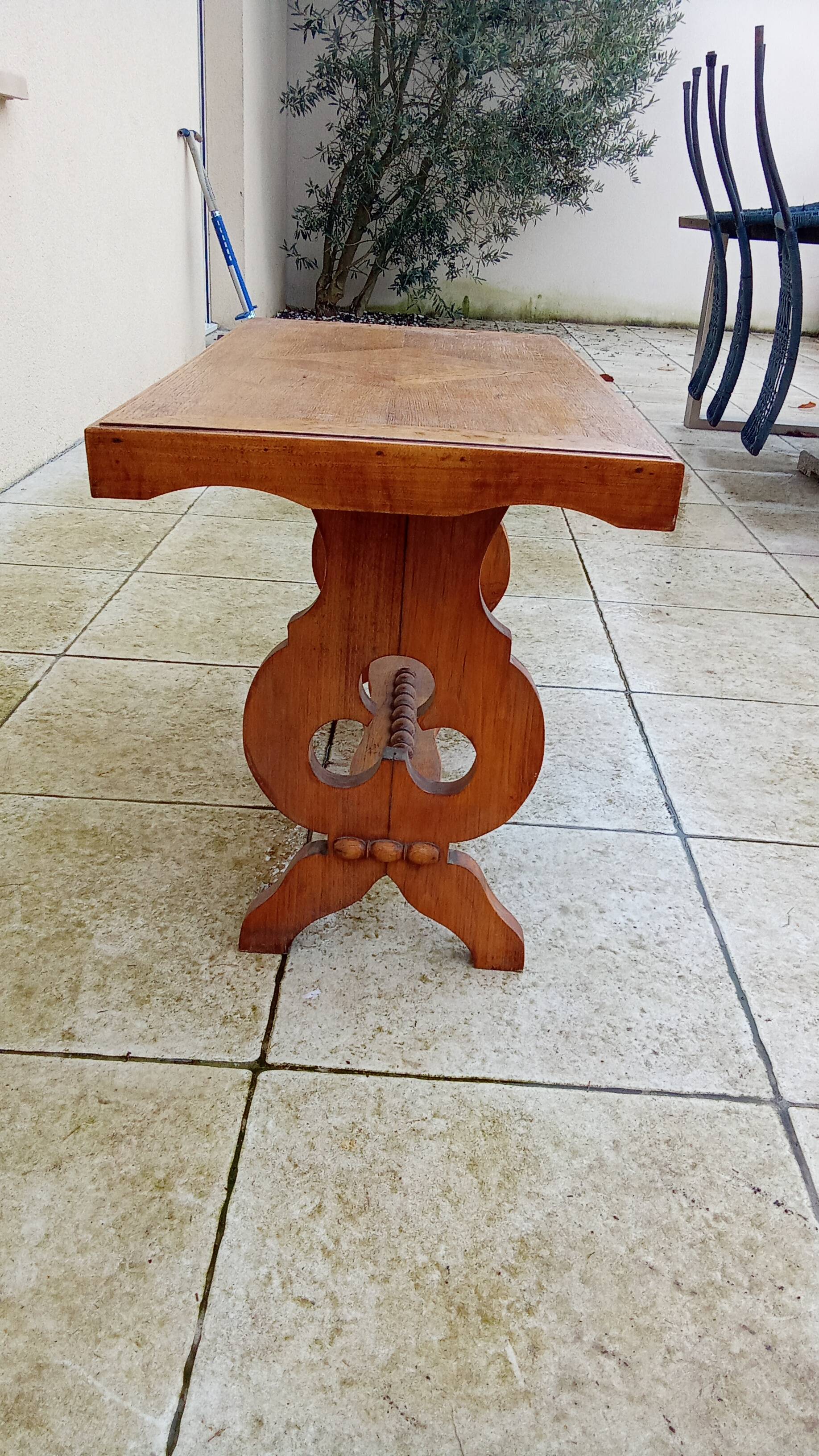 Vintage mountain chalet coffee table