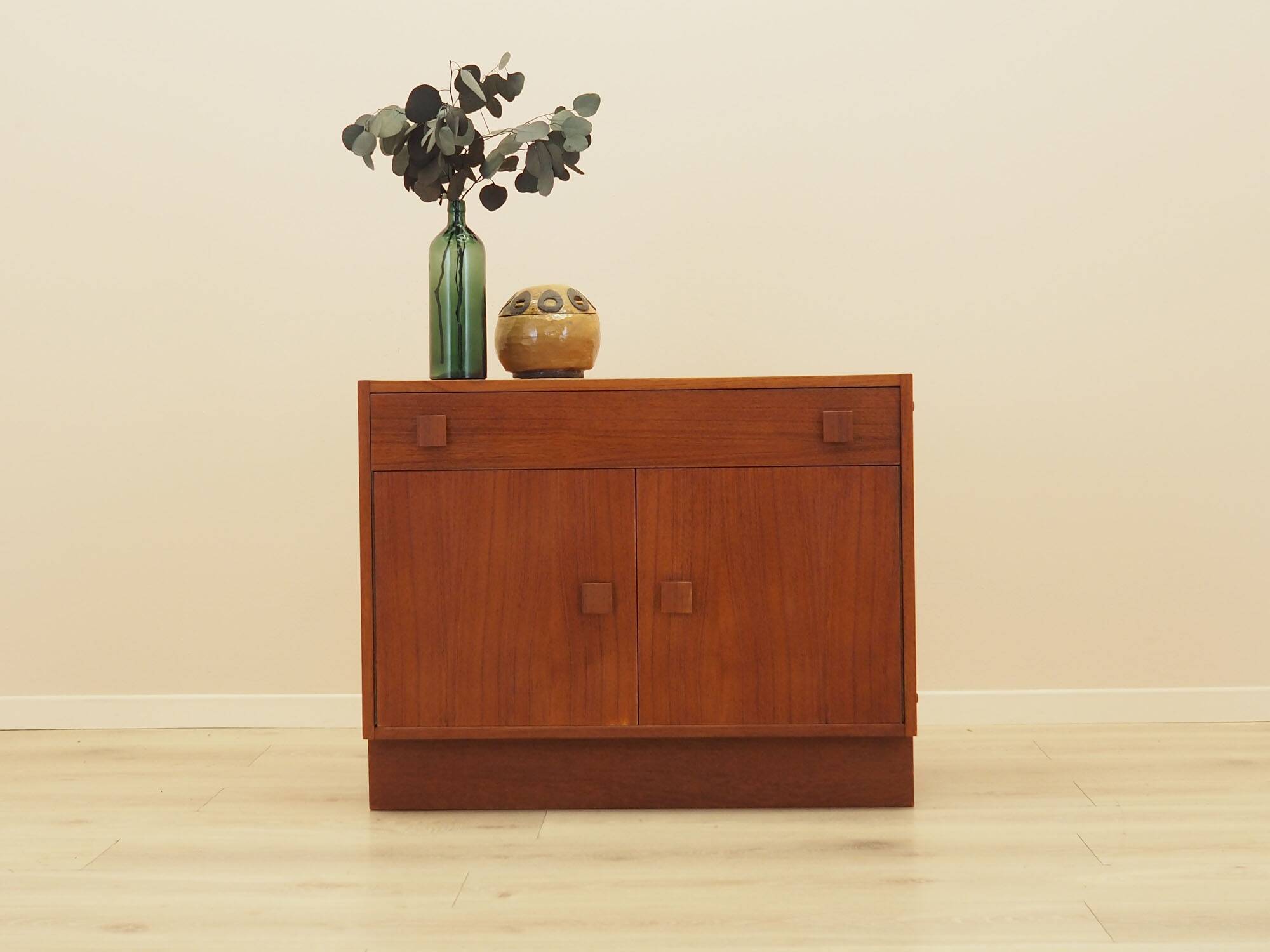 Danish Veneered Cabinet with Drawer, 1960s