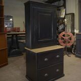Petite Armoire à 2 tiroirs en sapin 1960