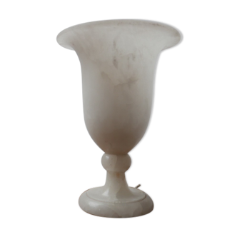 Marble or Alabaster Mid-Century Table Lamp Urn