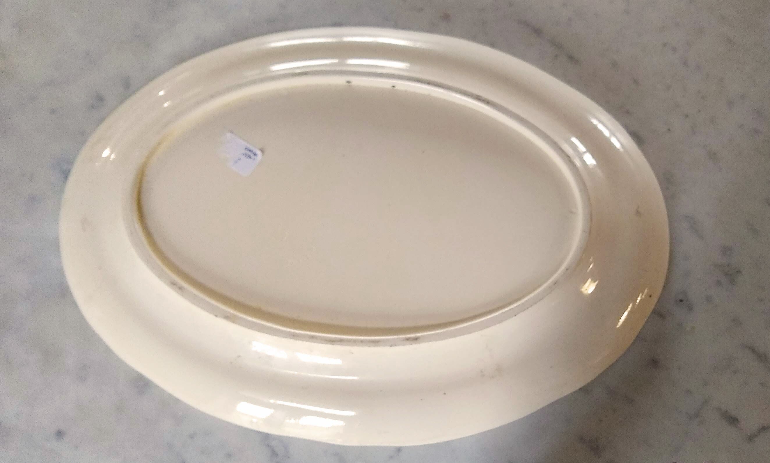 Oval dish with elf motif, Longchamps factory