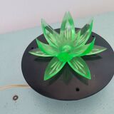 Lampe de nuit en forme de fleur de nénuphar vert, Europe de l'Est