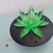 Lampe de nuit fleur de lotus nénuphar vert, Europe de l'Est