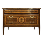 Italian Louis XVI period chest of drawers in marquetry circa 1780