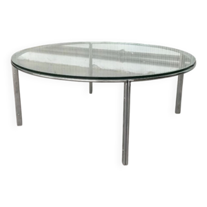 Table basse en chrome - milieu