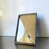 Cadre photo art deco en métal doré 14,5 cm x 9 cm verre convexe