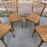 4 chaises de café baumann 1960