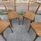 4 chaises de café baumann 1960