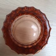Lot de 5 verres à eau en verre rose vintage