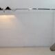 Mid-Century Modern Italian Steel and Travertine Floor Lamp, 1970s