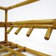 Bamboo and rattan coat rack, 1960s