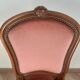 Chaise Louis XV rose