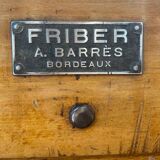 Old butcher's log Friber A. Barrès Bordeaux