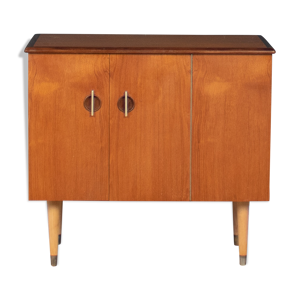 Armoire à disques rétro de style danois des années 1960