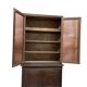 Vintage XL display cabinet in dark wood / wardrobe