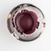 Cendrier en verre à bulles