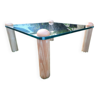 Cinna tempered glass coffee table Ligne Roset Circa 1970