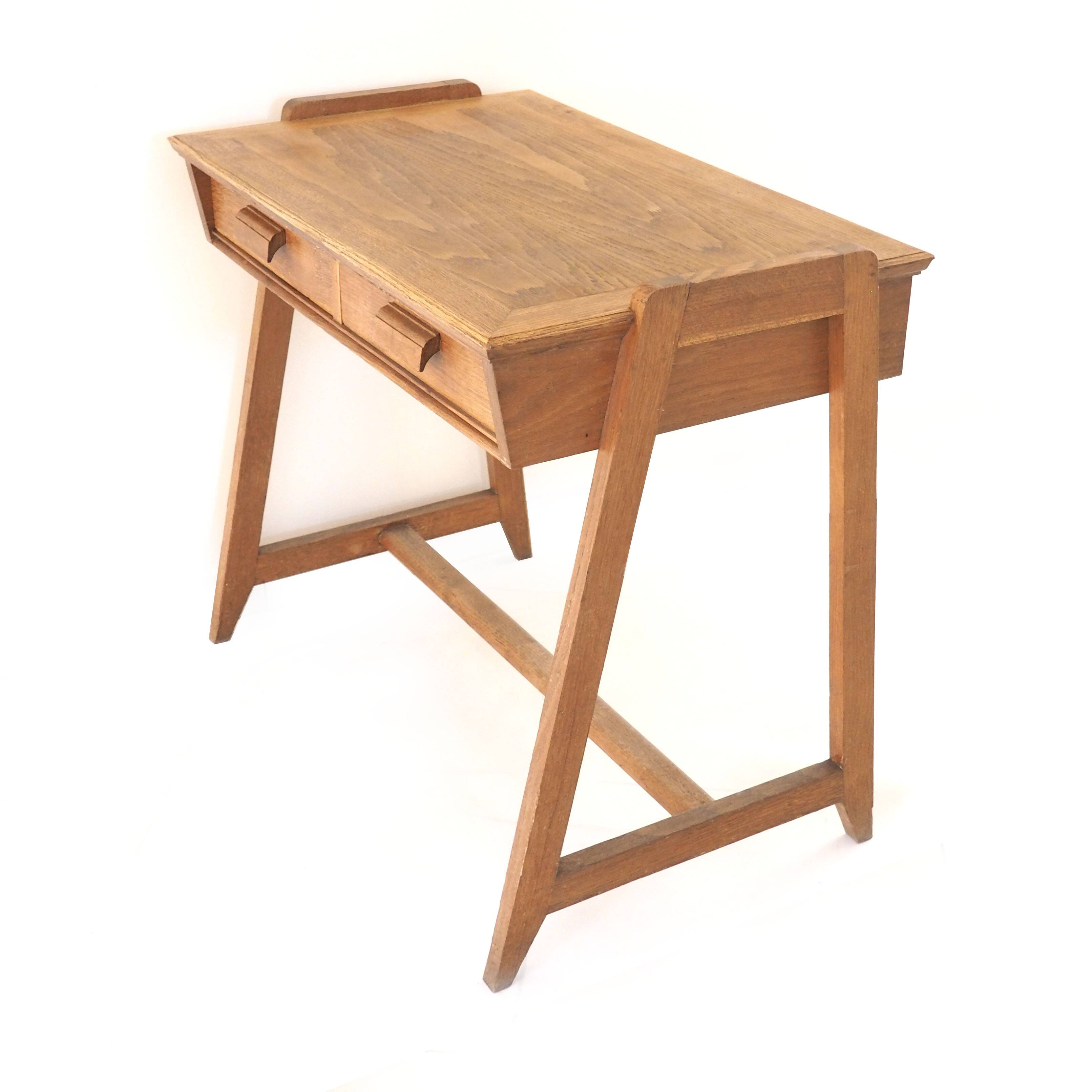 Bureau en chêne midcentury