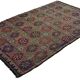 Turkish Kilim Yuruk Vintage 173x284 cm Geometric Green and Blue
