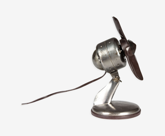 Ventilateur vintage VM1S pales souples & acier 1960s Elge France