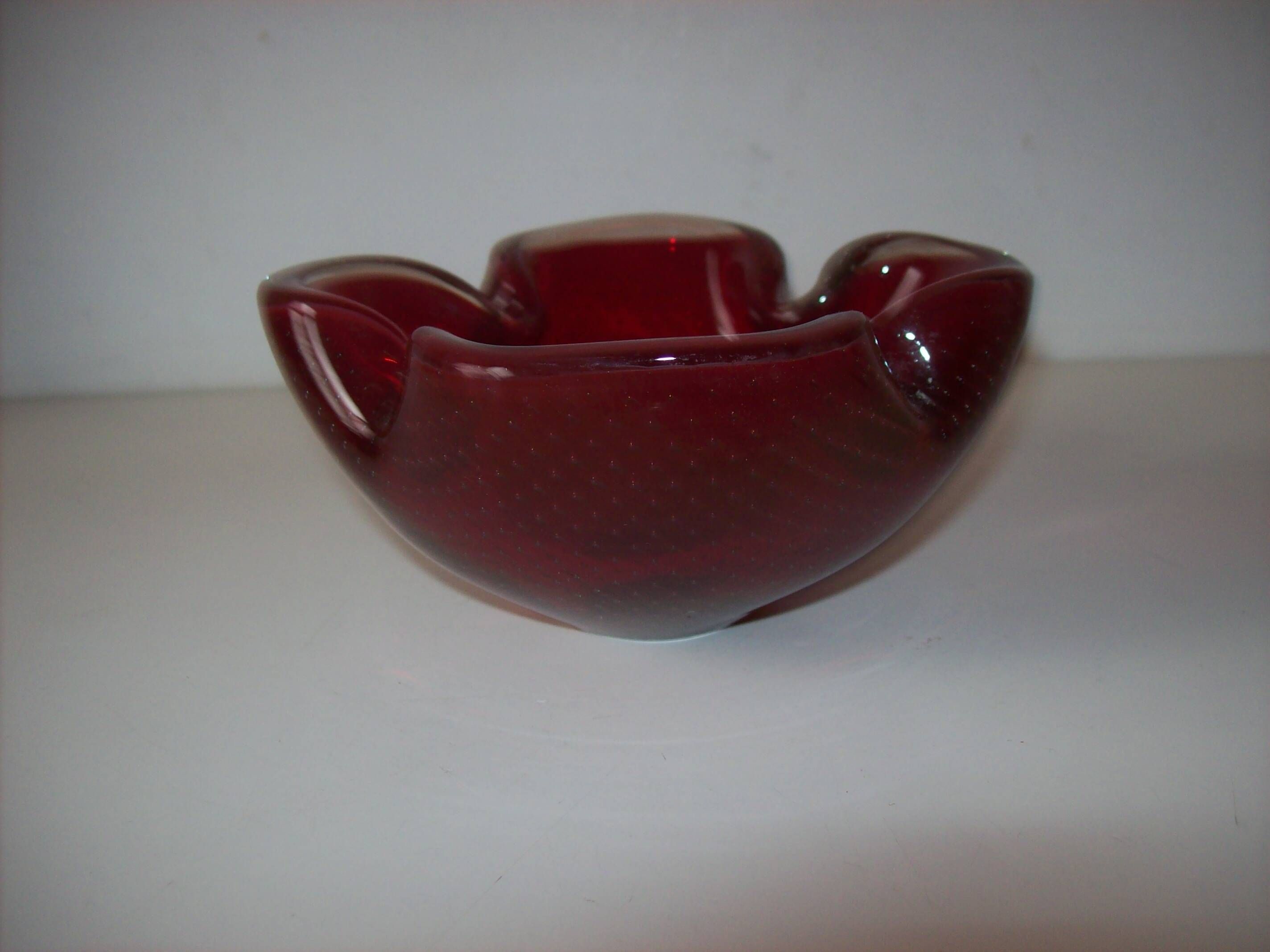 Murano glass bowl by Flavio Poli for Seguso