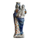 Virgin giving birth to Child in 18th century earthenware, 1780