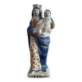Virgin giving birth to Child in 18th century earthenware, 1780