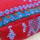 Handmade Berber pouf in wool 60 X 60 X 20 CM