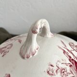 Fontanges iron earthenware soup tureen, Sarreguemines