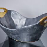 Brutalist centerpiece by Ardisur, Brass and aluminum, Spain, 1970